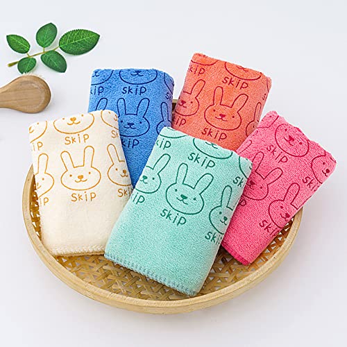 MOM CARE Cotton Microfibre Face Towels For Babies Extra Soft/Quick Dry/Strong Water Absorbent/Napkins Towel For Kids, Boys & Girls, Pack of 3, Multi Color, 400 TC - Image 2