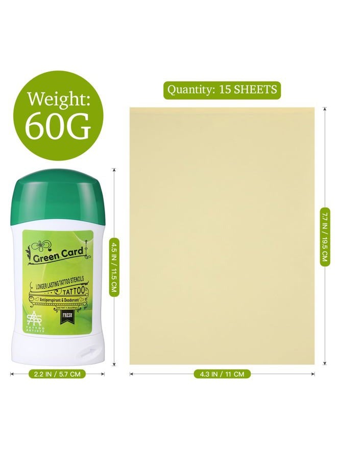 DOITOOL Tattoo Transfer Gel with 15 Tattoo Transfer Paper Tattoo Cream Stencil Transfer Gel Tattoo Stencil Gel Temporary Tattoo Transfer Stickers Paper - Image 4