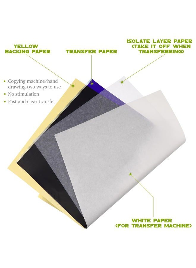 DOITOOL Tattoo Transfer Gel with 15 Tattoo Transfer Paper Tattoo Cream Stencil Transfer Gel Tattoo Stencil Gel Temporary Tattoo Transfer Stickers Paper - Image 5