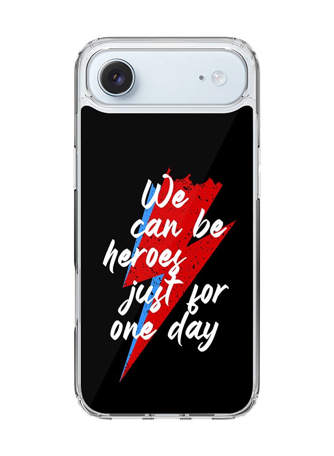 Stylizedd Classic Clear MagSafe Case for iPhone 17 Air , Hybrid Soft Case Flexible Edges Anti Drop TPU PC Gel Thin Transparent Cover [ Designed for iPhone 17 Air ] - We can be heros