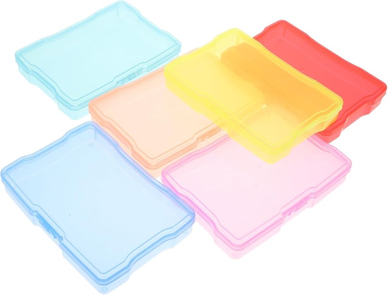 2sets Photo Organizer Box Storage Case for Cards Photos Craft Items for Easy Sorting and - Image 1