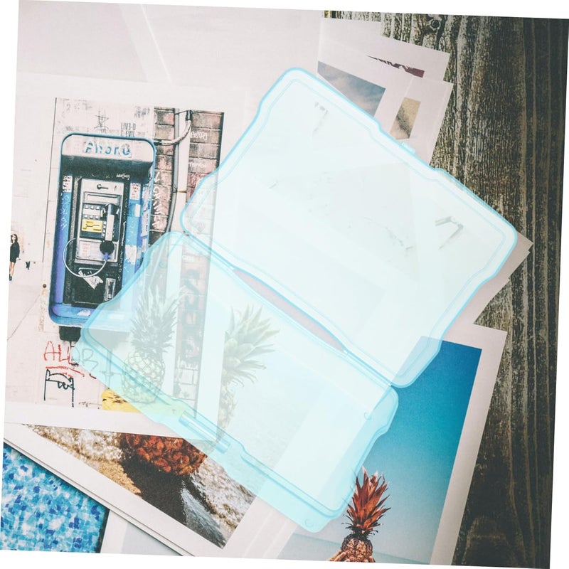 2sets Photo Organizer Box Storage Case for Cards Photos Craft Items for Easy Sorting and - Image 2