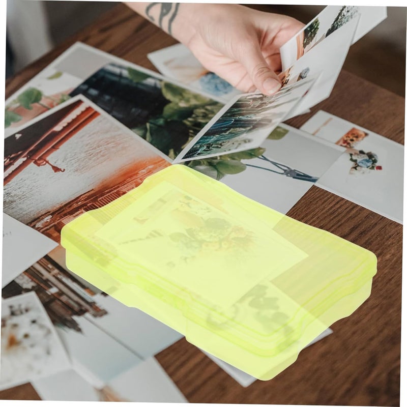 2sets Photo Organizer Box Storage Case for Cards Photos Craft Items for Easy Sorting and - Image 5
