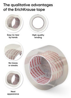 ErichKrause Packing tape Low noise, highly transparent, 48mmx50m (shrink 1 pcs)  - Image 4