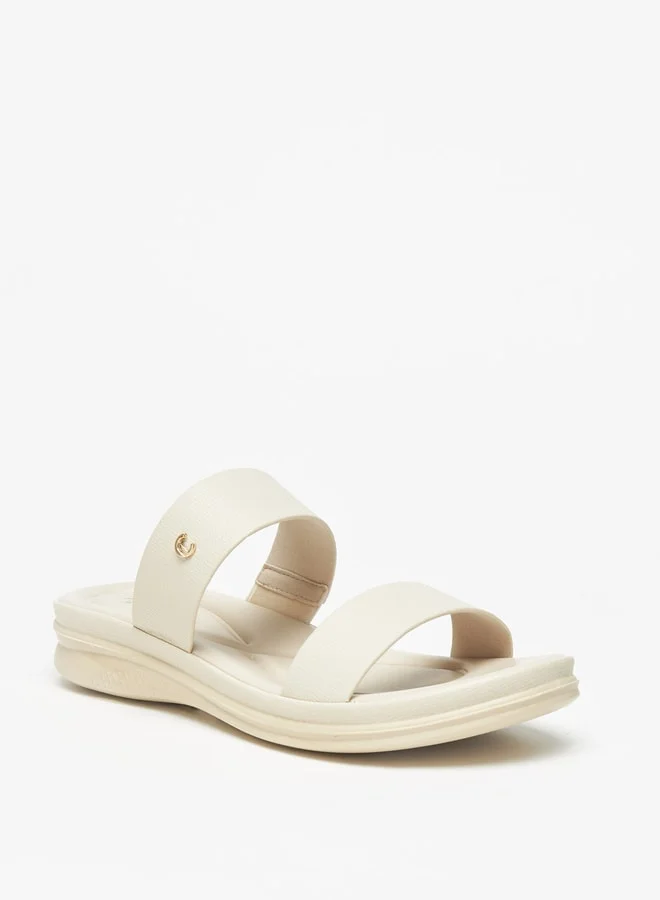 Le Confort Women Textured Open Toe Slip-On Sandals