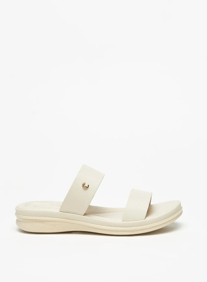 Le Confort Women Textured Open Toe Slip-On Sandals