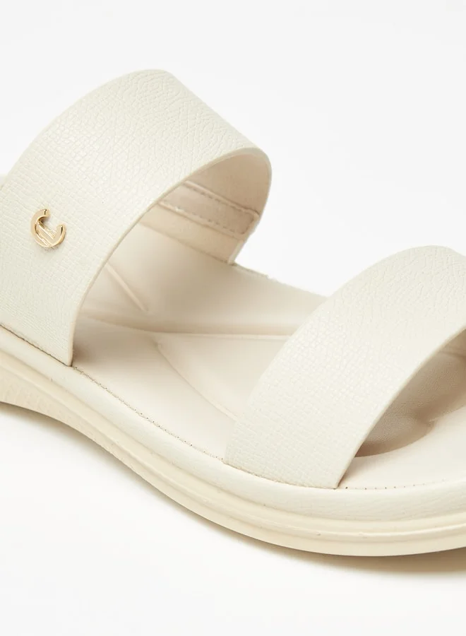 Le Confort Women Textured Open Toe Slip-On Sandals