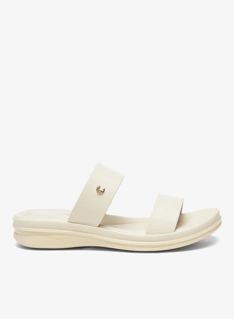 Le Confort Women Textured Open Toe Slip-On Sandals