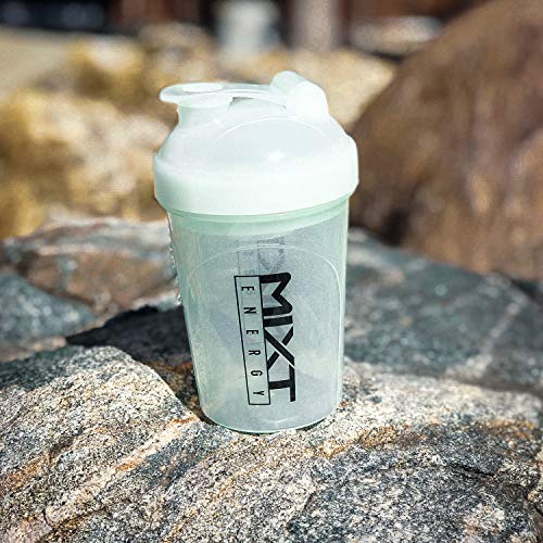 MIXT Energy Shaker Bottle, 16 oz. Shaker Bottle, BPA Free & Lid Mixing Technology (16 oz, Glow in the Dark) - Image 3