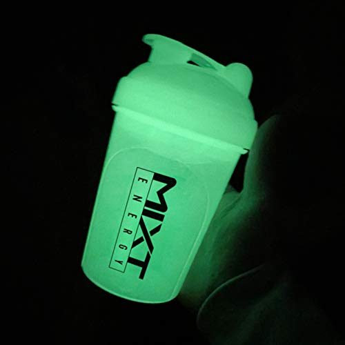 MIXT Energy Shaker Bottle, 16 oz. Shaker Bottle, BPA Free & Lid Mixing Technology (16 oz, Glow in the Dark) - Image 2