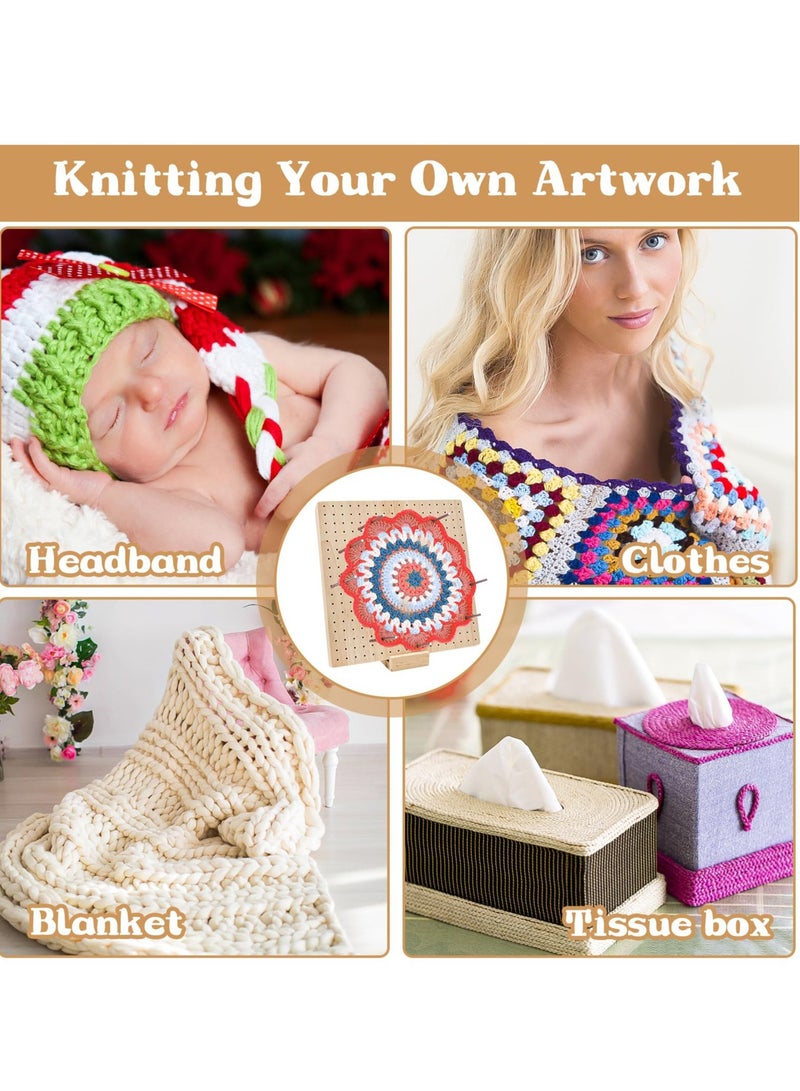 Premium Bamboo Crochet Blocking Board Set with Durable Steel Rods & Needles - Perfect for All Your Knitting & Crochet Creations - Image 5