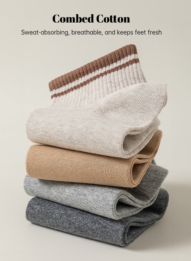 شبيلي جوارب كاحل قطنية قصيرة منخفضة القص للرجال بتصميم كاجوال فضفاض، عبوة من 7 أزواج، مصنوعة من ‎%95‎ قطن لطيف على البشرة، قابلة للتهوية وتمتص الرطوبة وتقاوم الروائح، بسوار مطاطي عالي المرونة متين ومضاد للتكوّر، مثالية للاستخدام اليومي والسفر والرياضة. - Image 5