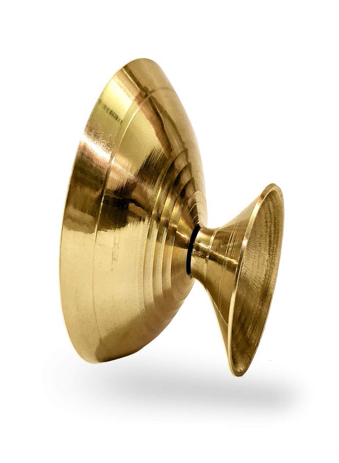 كرافتس مان مجموعة من 4 قطع من Craftsman Satvik من النحاس المصنوع يدويًا Pyali Diya مصباح زيت الزينة Deepak Payali Deepam Kutthu Vilakku هدية الإرجاع الهندية لمنزل جديد - Image 3