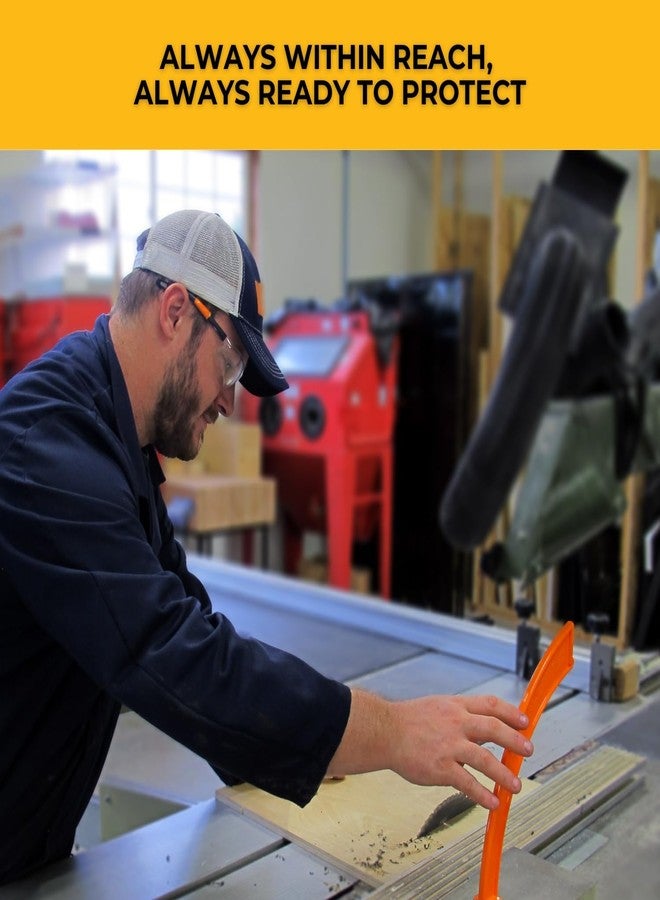 FastCap - 11th Finger Tool Push Stick Tool for Saw Protection and Finger Safety - Orange - 10-Inch Height - #02051 - Image 3