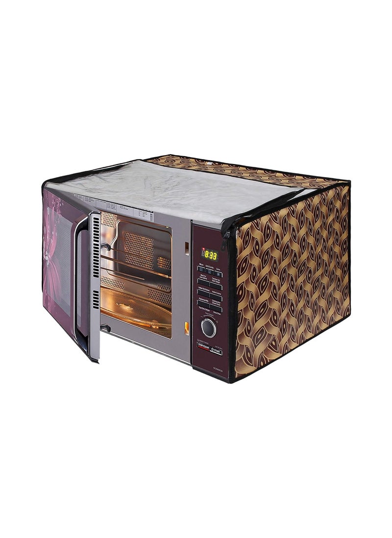 Lithara Lithara Printed Waterproof Microwave Oven Cover for Panasonic 27 Litre Convection Microwave Oven NNCT654M Sams73 Multicolor  - Image 2
