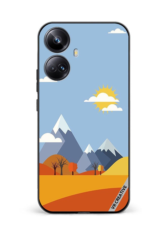 VR CREATIVE Protective Case Cover For Realme 10 Pro Plus Mountains Abstract Design Multicolour - Image 1