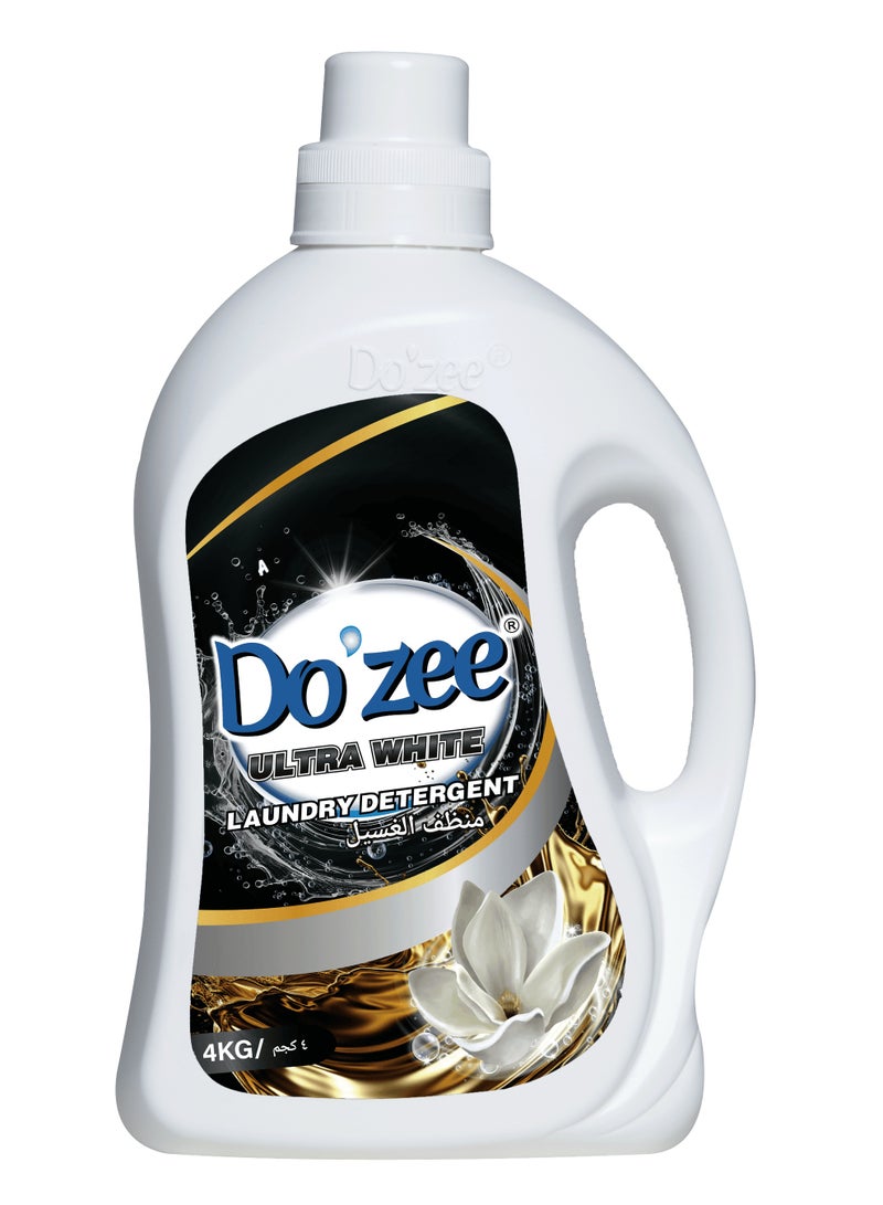 Do'zee Ultra White Liquid Laundry Detergent, Signature Fragrance, 4L - Image 1