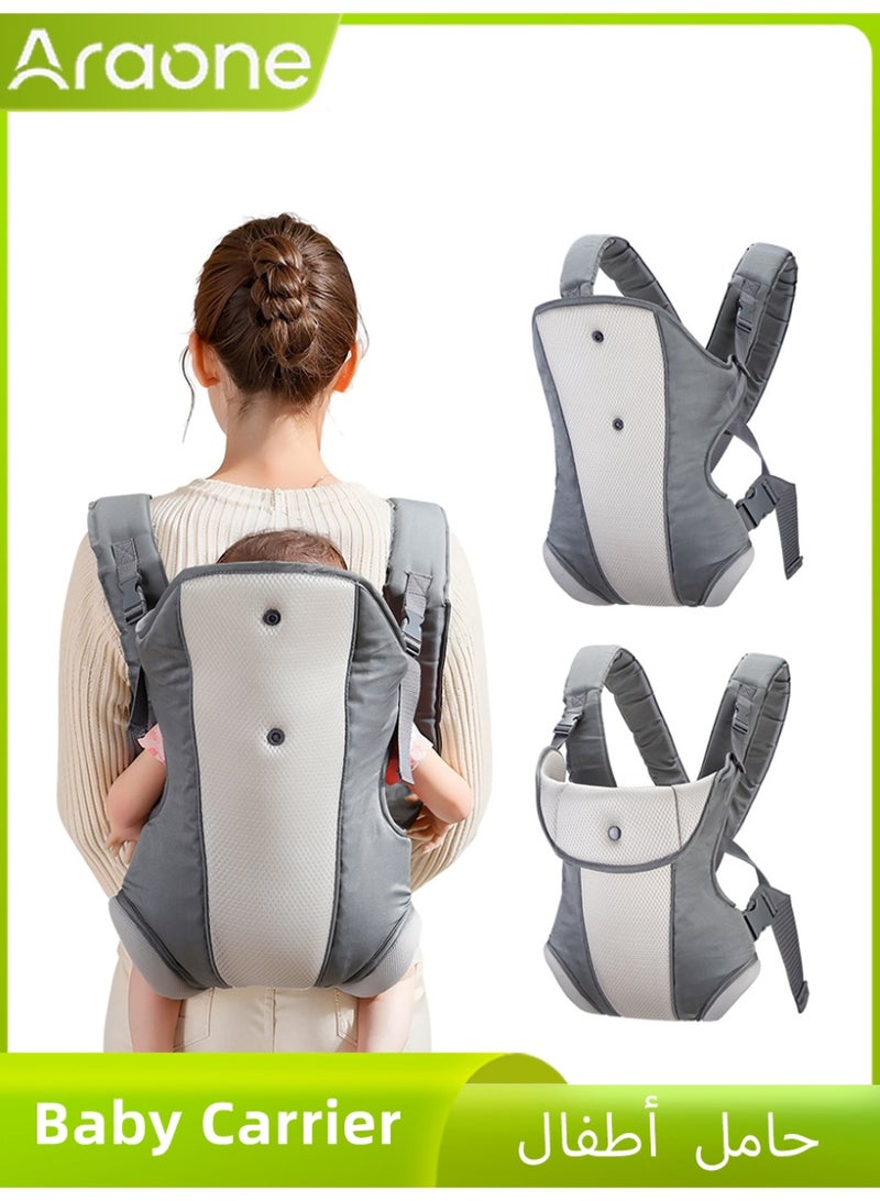 Araone Baby Carrier Backpack with Hip Seat – SuperMama 4-in-1 Breathable Infant Sling, Crossed Shoulder Straps, Ergonomic M-Position, 3D Air Mesh, 0-36 Months, 7-44 lbs, 270 g, Washable, Travel Bag Included - Image 1