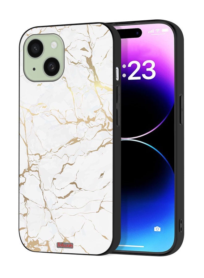 Tolwak Apple iPhone 15 Protective Case Cover Marble Pattern - Image 1
