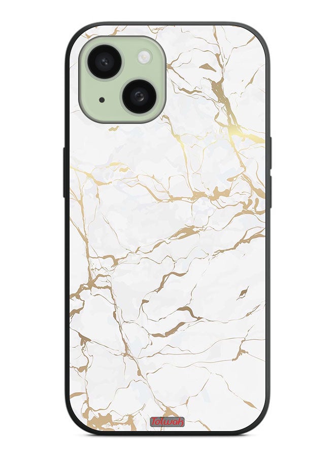 Tolwak Apple iPhone 15 Protective Case Cover Marble Pattern - Image 2