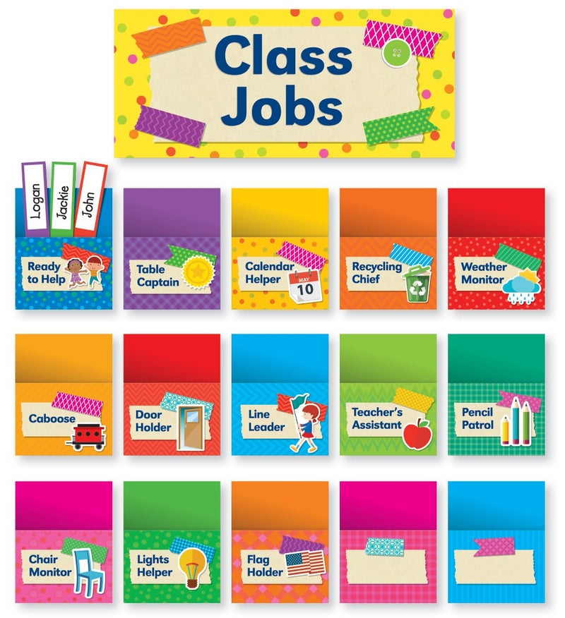 Tape It Up! Class Jobs Bulletin Board - Image 1