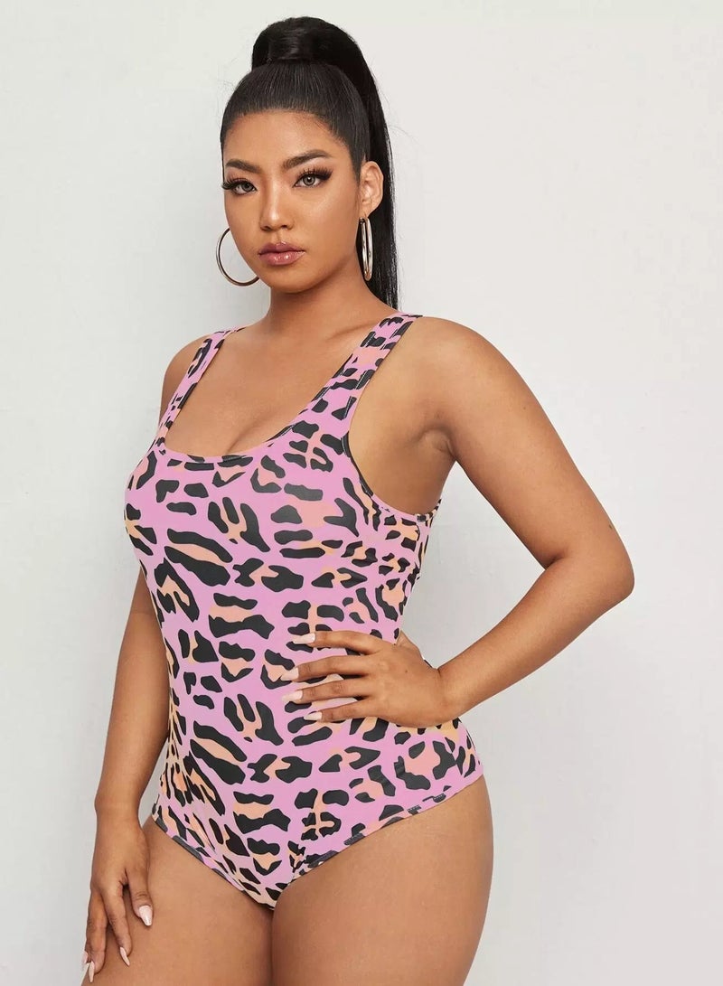 Plus All Over Print Tank Bodysuit - Image 5