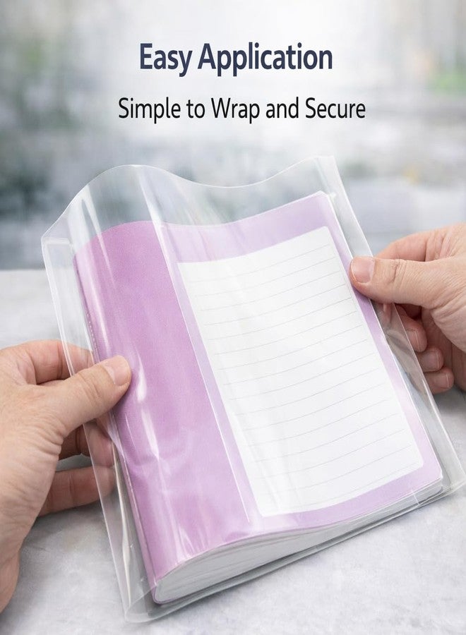 JPPL Colourful Notebook Cover Combo Pack for School Books Durable Transparent Plastic Covers with Matching Spine Labels Multi Colour - Image 3