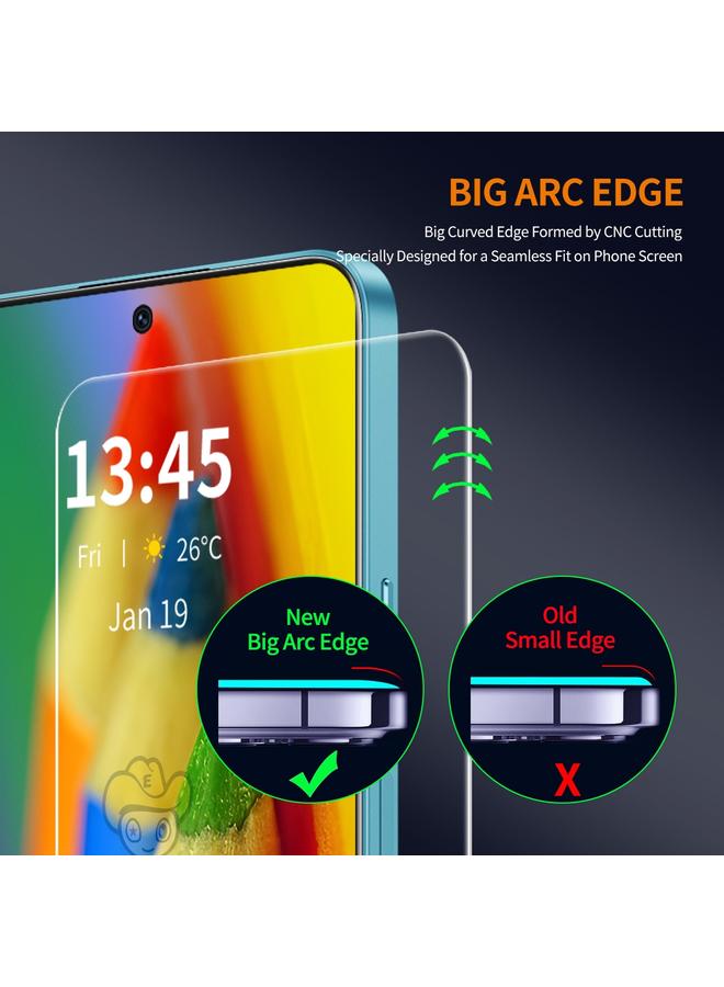 ENKAY Case For Motorola Moto G04 10pcs 9H Big Arc Edge High Aluminum-silicon Tempered Glass Film - Image 4