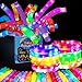 OceanWings 24PC Lights up Pop Tube Set for Kids AdultsEaster Decor Basket Stuffers Glow Sticks Stretchy Tube Fidget Toys for Classroom Prizes Birthday Concert Glow in the Dark Party Supplies Favor for Boy Girl - Image 2