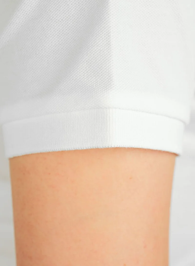 GIORDANO  Women's Cotton Lycra Slim Fit Solid Polo for Women | Best Price UAE