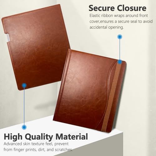 E NET-CASE Case for Remarkable Paper Pro Tablet 11.8 inch (2024 Released) - New Business Design Upgraded Leather Cover for Remarkable Paper Pro Digital Paper with Stand & Pen Holder (Brown) - Image 5
