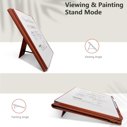 E NET-CASE Case for Remarkable Paper Pro Tablet 11.8 inch (2024 Released) - New Business Design Upgraded Leather Cover for Remarkable Paper Pro Digital Paper with Stand & Pen Holder (Brown) - Image 4