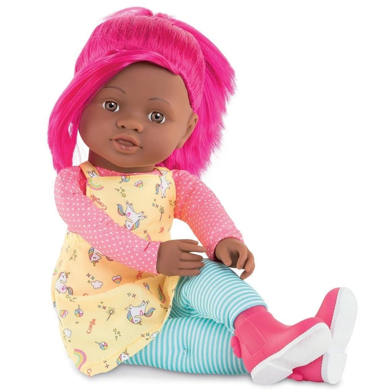 Corolle Rainbow Doll C?l?na Soft Body Rag Doll - Easy-to-Style Long  Silky Hair  Vanilla-Scented  16 Inches - Image 2