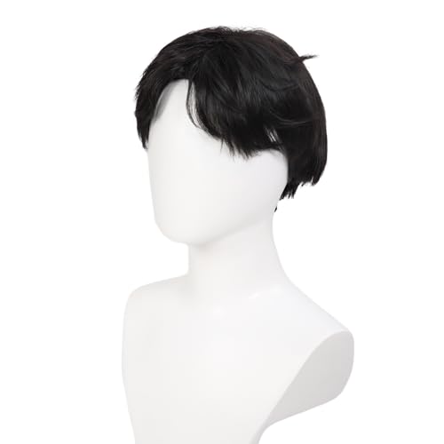DAZCOS Men Women Anime Cosplay Wig for Halloween Accessories Prop Dance Covers Parties (Black-C) - Image 2