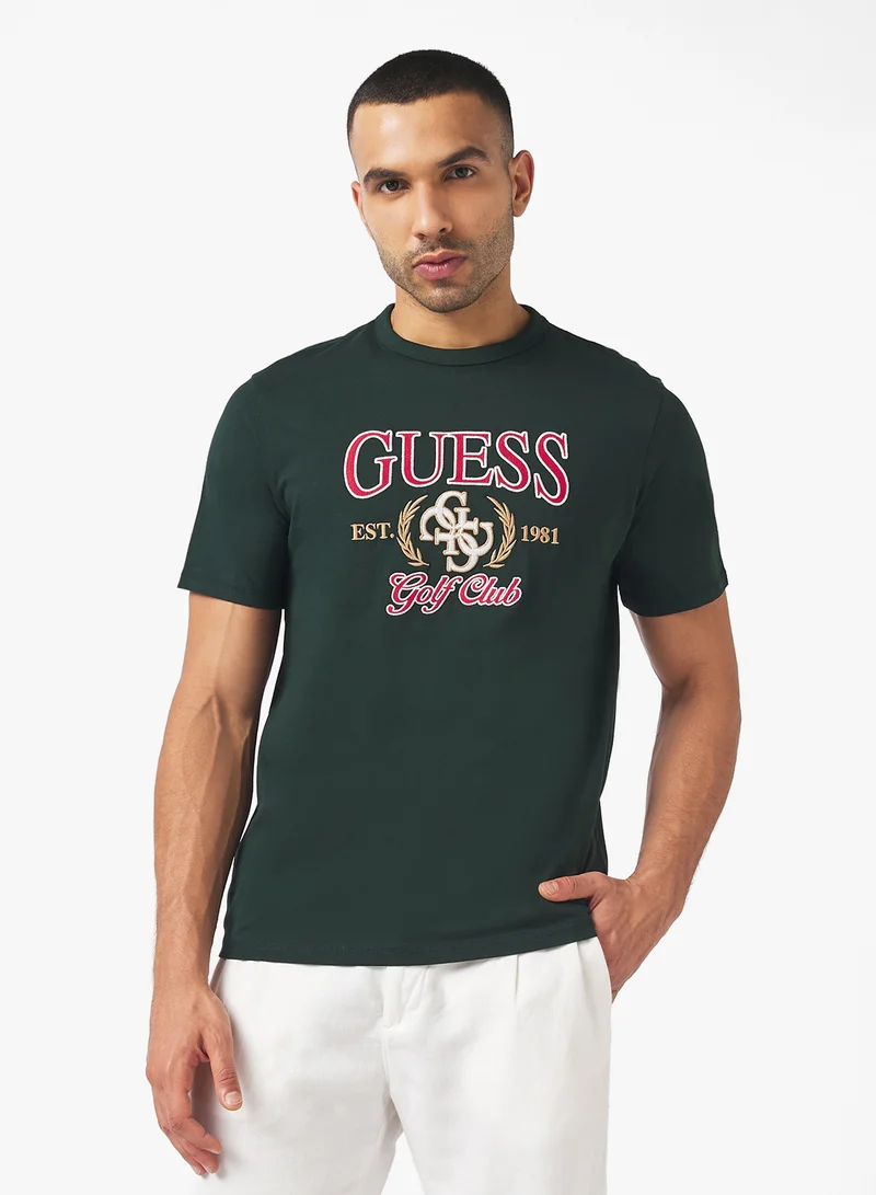 جس Short Sleeve Crew Neck  Gueshort Sleeve 4G T-Shirt