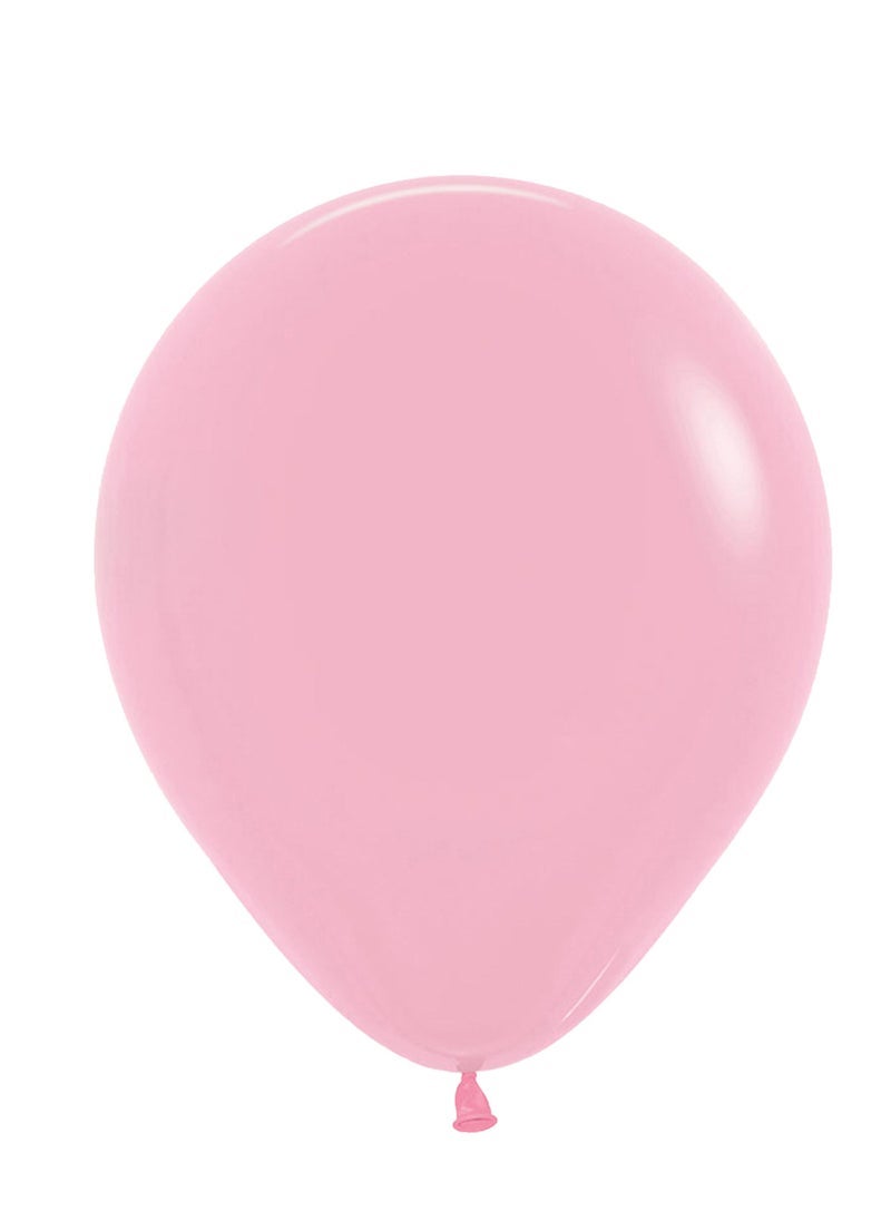 Sempertex 50 pcs,12" inch Round Balloons Pink - Image 1