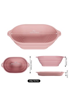 12-Piece Set Silicone Bread Proofing Basket, Sourdough Starter Kit Bread Proofing Basket Set,Complete Baking Supplies, Comes with Two Upgraded Silicone Bread Proofing Baskets, Foldable Silicone Bread Proofing Basket Baking Tools (Pink) - pzsku/Z6658D5B792E758AB057FZ/45/_/1730791326/0ec3a516-3bdf-496c-89bf-394d5b084a42