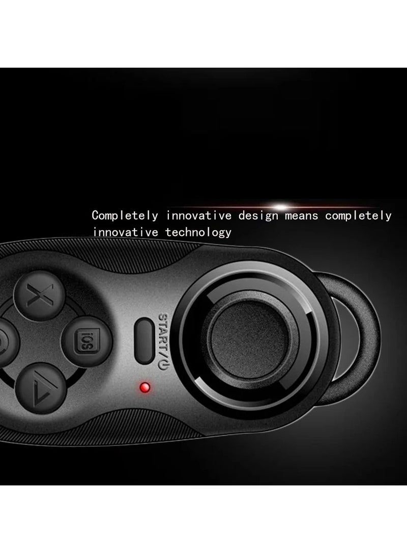 Bluetooth Remote Gamepad, Mini Wireless Gamepad Controller, Compact And Portable Selfie Timer Joystick, Mini USB VR Remote Control For IOS Android Smartphone PC Laptop, (1pc, Black) - Image 3