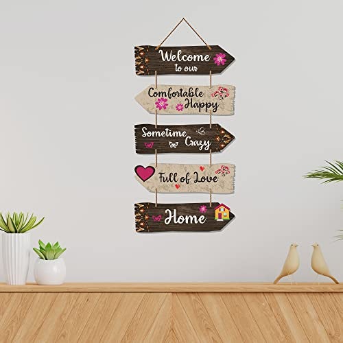 Artvibes Home Quotes Decorative Wall Art Wooden Wall Hanger For Living Room | Bedroom | Gifts | Wood Hangings For Home Decoration | Modern Decor Items | Designer Artworks (Wh 7304N) - Image 3
