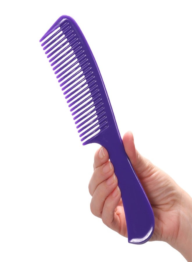 Allegro Combs 1003 Tangle Tamer Hair Comb Wide Tooth Shower Comb For Curly Hair Wet Or Dry Detangler Women’s Combs Made In The USA. 1 Piece. (Purple) - Image 1
