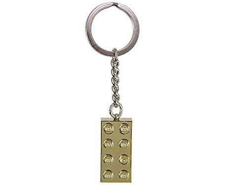 LEGO Classic 2 x 4 Brick Metallic Gold Keychain 850808 - Image 2