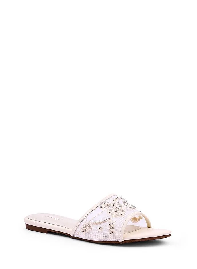 أيقون صنادل نسائية مزينة بالزهور