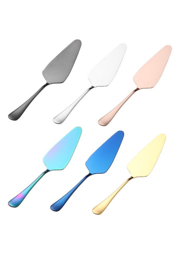 1010 Stainless Steel Triangle Toothed Cake Shovel Triangle Pizza Shovel Bread Shovel Baking Tools Special Cutter-Color:Silver  - Image 5