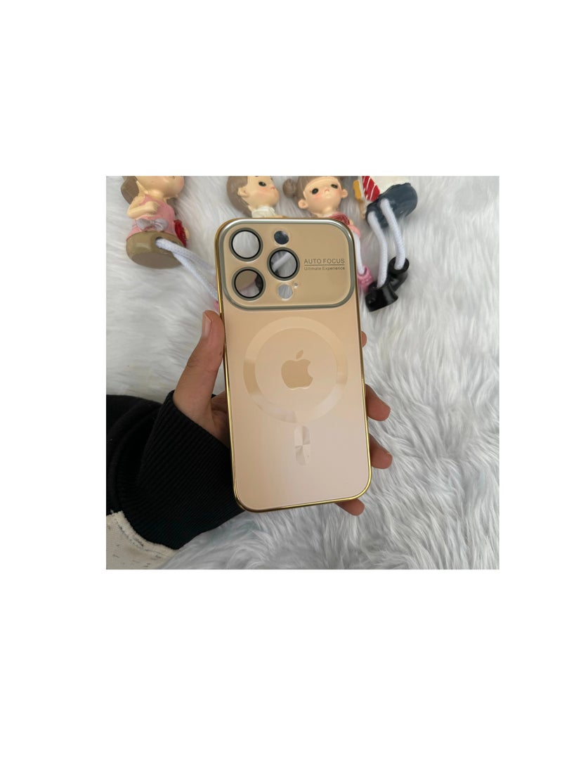 Magnetic Case For Apple iPhone 15 Pro,Support Wireless Charging,Decase Matte Frosted Skin-Feel Cover,Slim Lightweight Anti-Scratch Shell With Big Window Glass Camera Protector - Image 3