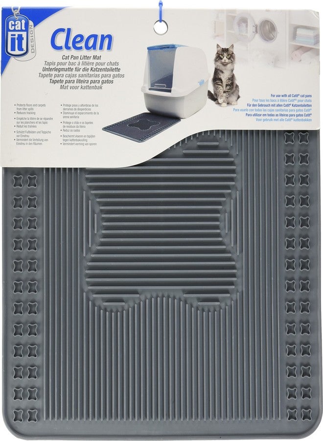 Catit Litter Pan Mat, Gray - Image 2
