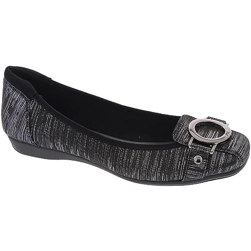 ANNE KLEIN AK Anne Klein Sport Womens Umeko ballet flat Shoe pewter multi 55 M US - Image 3