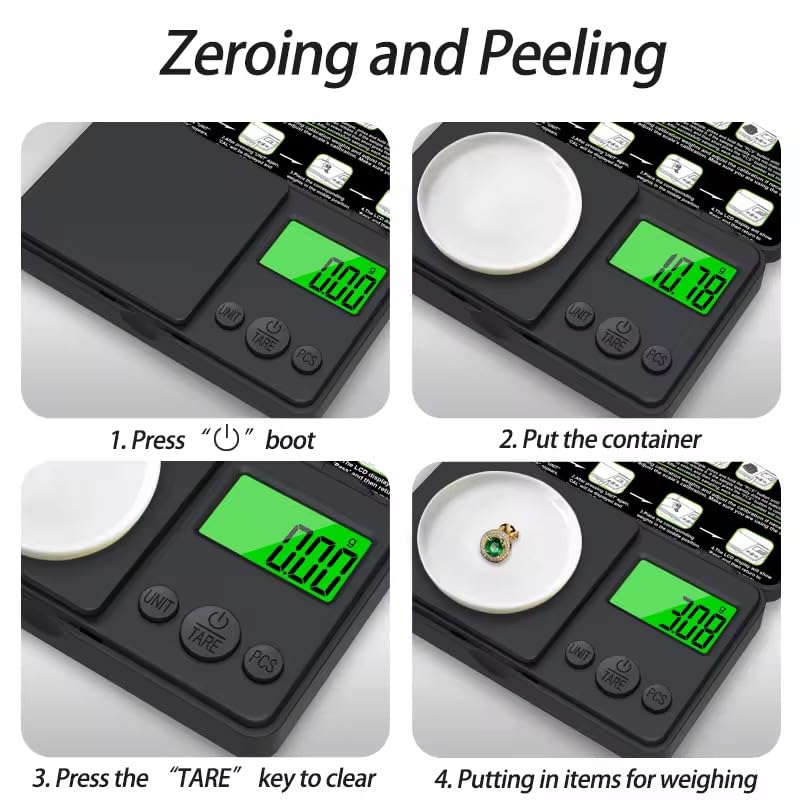 Gadgetronics Digital Pocket Scale, 200g x 0.01g Precision, Jewellery and Chemical Weighing, Portable Home & Goldsmith Use,Portable Gold Weighing Machine for Accurate Measurements with Digital Display - Image 3