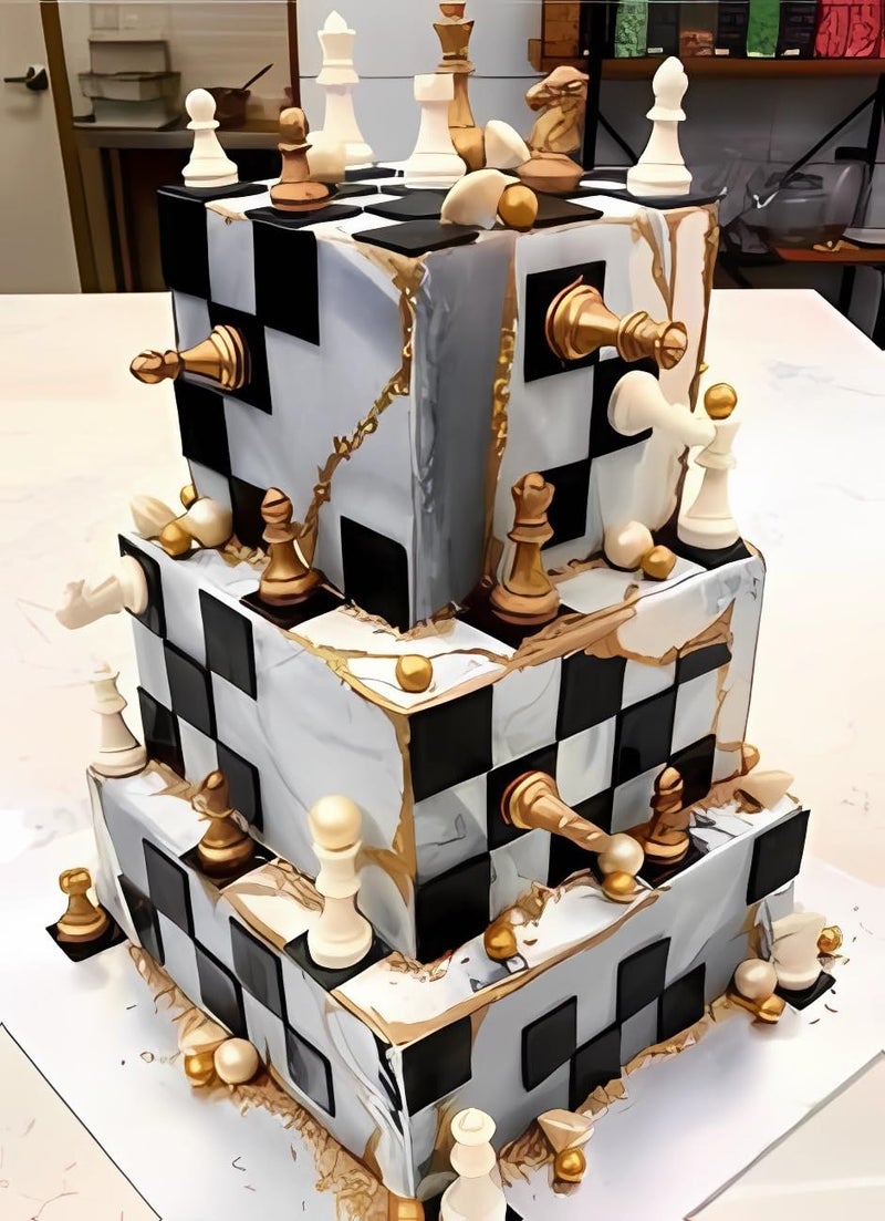 Anyana International chess game 6 sets fondnat silicone mold 3D double-sided printing gum paste mold chocolate candy mould baking clay cupcake toppers decorating cake tools - Image 4