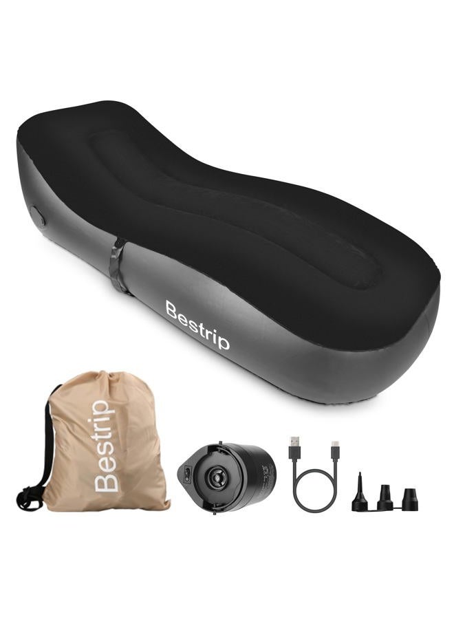 Bestrip Auto Inflatable Couch, Air Mattress Sofa Bed with Portable Air Pump (black) - Image 1