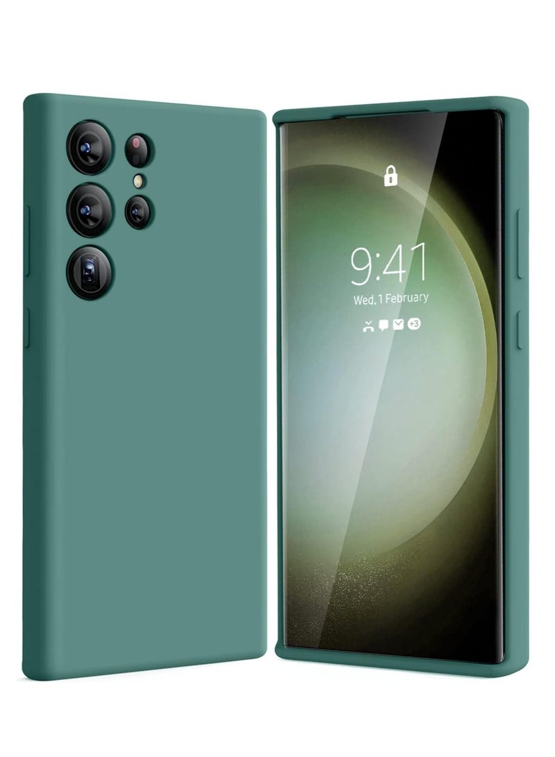 BORTONY Galaxy S23 Ultra Case Camera Protective Soft Silicone Cover Case Luxury Design Flexible Slim Cover Compatible with Samsung Galaxy S23 Ultra - Image 1